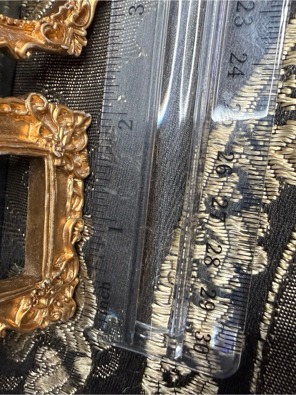 Gold Ornate Mini Decorative Resin Frames - Set of 4